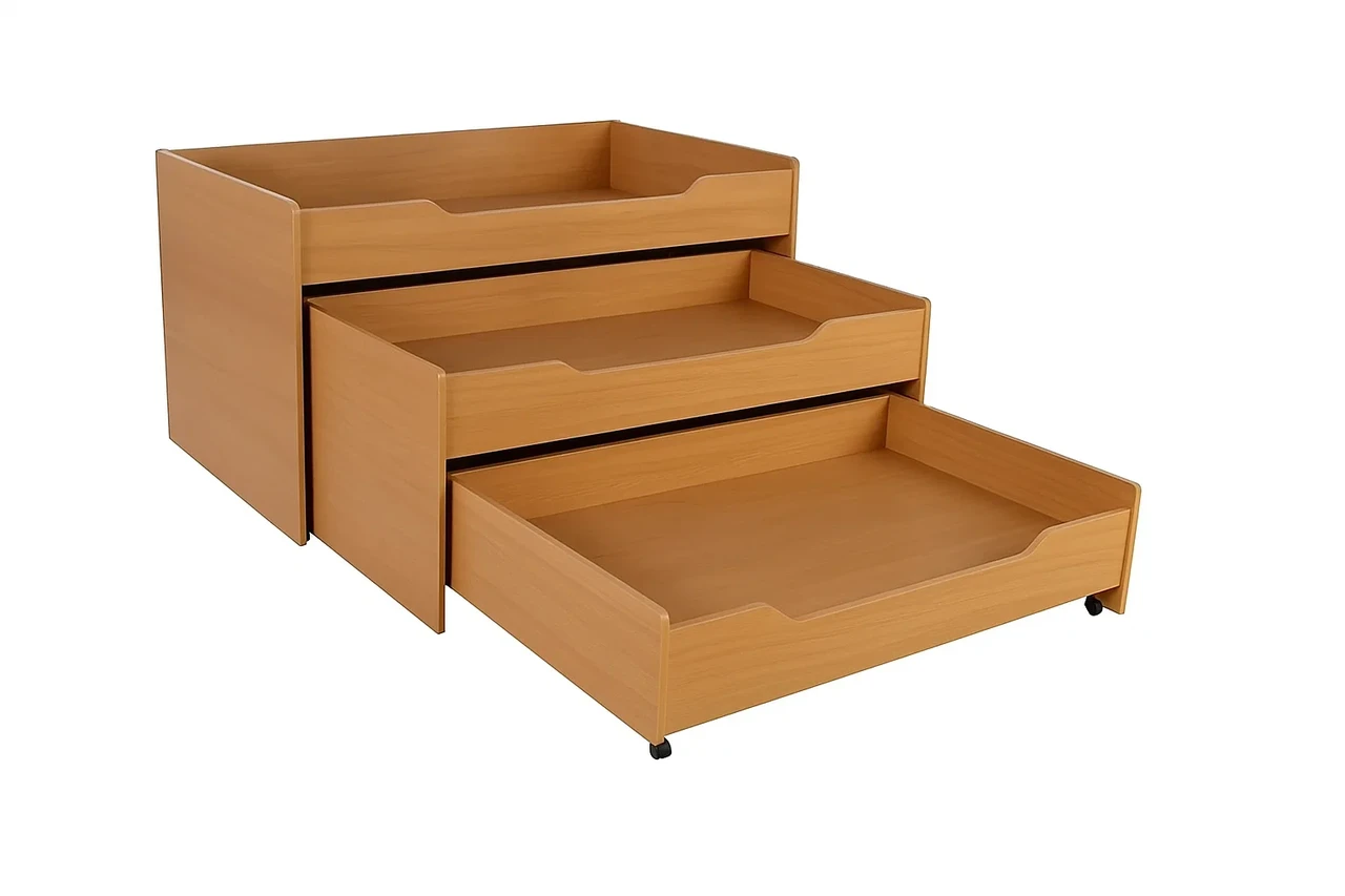 🛏️ Триярусне ліжко для дошкільних закладів (модель "Економ"), фото 1