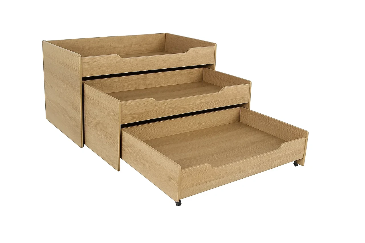 🛏️ Триярусне ліжко для дошкільних закладів (модель "Економ"), фото 1