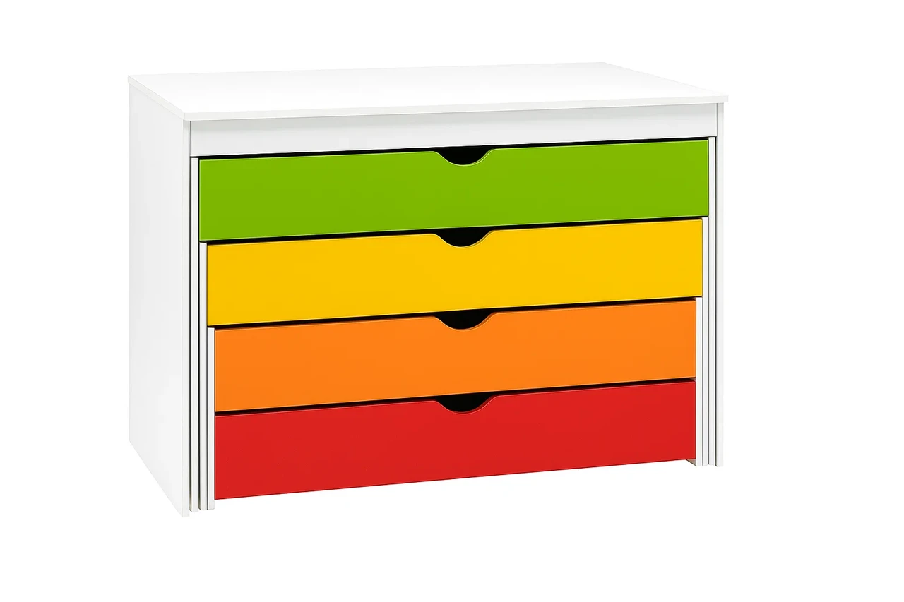 🛏 Ліжко дитяче 4-ярусне тумба-трансформер DS-45, фото 1