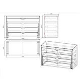 🛏 Ліжко дитяче 4-ярусне тумба-трансформер DS-45, фото 7