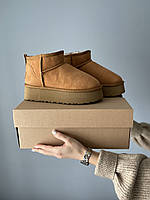 Угги UGG Ultra Mini Platform Beige 40 black store