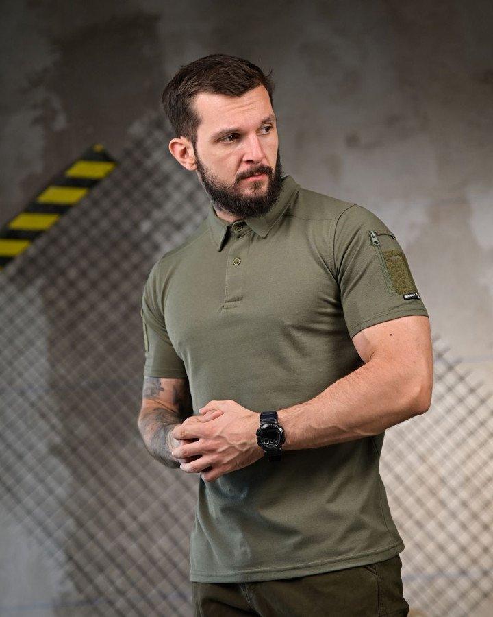 Тактичне поло футболка Single Sword Олива