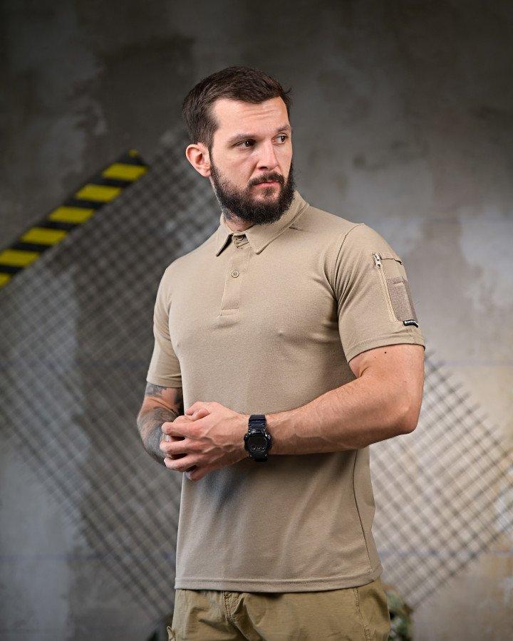 Тактичне поло футболка Single Sword койот