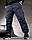 Чоловічі міські карго-штани джогери сині, фото 4