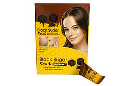 Цукровий скраб для обличчя Black Sugar Scrub з чорного цукру 50 шт * 4 мл