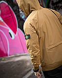 Чоловіча куртка-вітрівка койот з водозахистом ДЛ7036 ТМ, фото 5