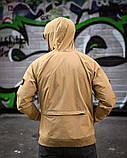 Чоловіча куртка-вітрівка койот з водозахистом ДЛ7036 ТМ, фото 6