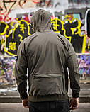 Чоловіча куртка-вітрівка  олива преміум T800 ДЛ7037 ТМ, фото 5