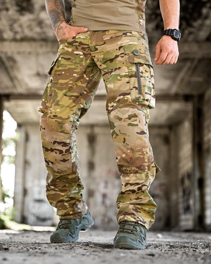 Штурмові польовийні штани AGESIS мультикам рип-стоп із вставками Cordura РП7381 ТМ, фото 1