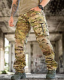 Штурмові польовийні штани AGESIS мультикам рип-стоп із вставками Cordura РП7381 ТМ, фото 2