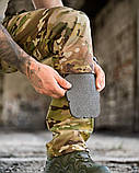 Штурмові польовийні штани AGESIS мультикам рип-стоп із вставками Cordura РП7381 ТМ, фото 4
