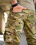 Штурмові польовийні штани AGESIS мультикам рип-стоп із вставками Cordura РП7381 ТМ, фото 7