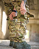 Штурмові польовийні штани AGESIS мультикам рип-стоп із вставками Cordura РП7381 ТМ, фото 9