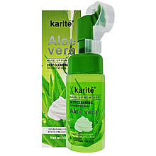 Зволожувальна та заспокійлива пінка для обличчя з екстрактом алое та масажною щіткою [Brand] 150 ml