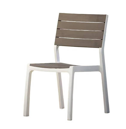 Стілець садовий пластиковий Keter Harmony, сіро-коричневий, фото 1