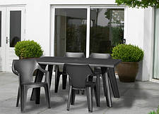 Стілець садовий пластиковий Keter Dante low back, фото 3