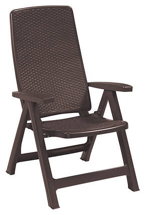 Стілець садовий пластиковий Keter Montreal, коричневий, фото 1