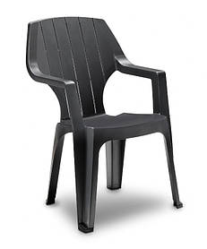 Стілець садовий пластиковий BICA Alta, графіт