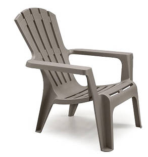 Стілець садовий пластиковий BICA Maryland, сіро-бежевий, фото 1