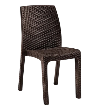 Стілець садовий пластиковий BICA Verona, коричневий, фото 1
