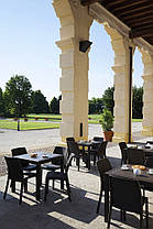 Стілець садовий пластиковий BICA Verona, коричневий, фото 4