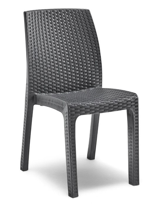 Стілець садовий пластиковий BICA Verona, графіт