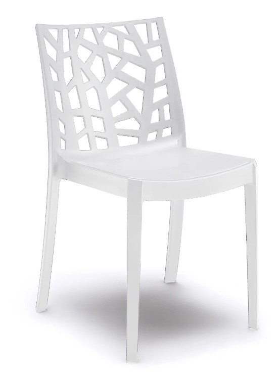 Стілець садовий пластиковий BICA Matrix, білий