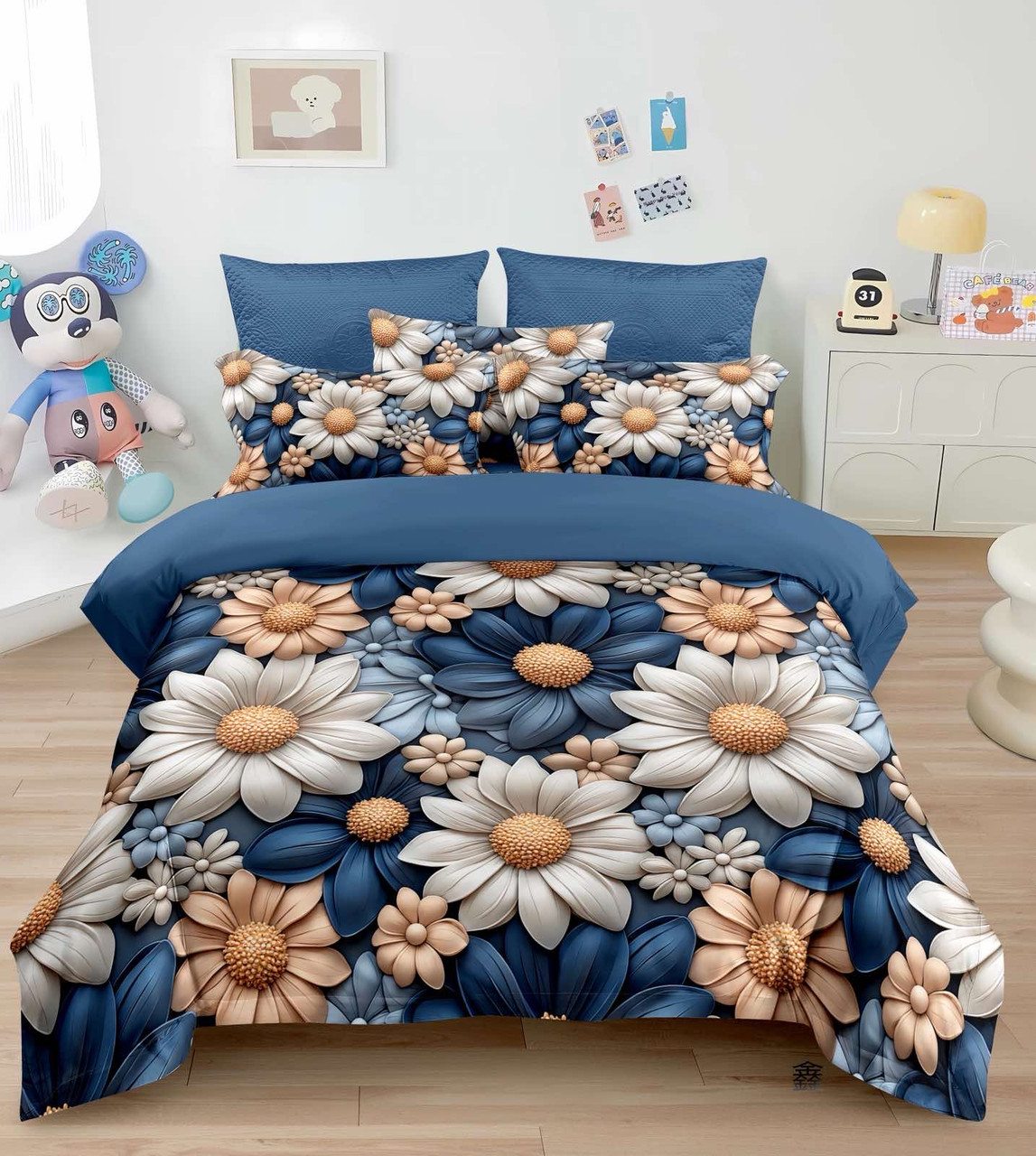 Постільна білизна з обємним малюнком L&M Home Textiles 5D - двухспальний розмір