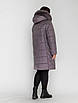 Зимові жіночі куртки великого розміру 50-62 ліловий, фото 3