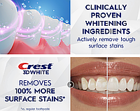 Вибілювальна зубна паста Crest 3D White Brilliance Vibrant Peppermint 120 грамів, фото 6