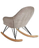 Крісло-гойдалка SKALE в різні стилі інтер'єру, бежево-сірий, фото 4