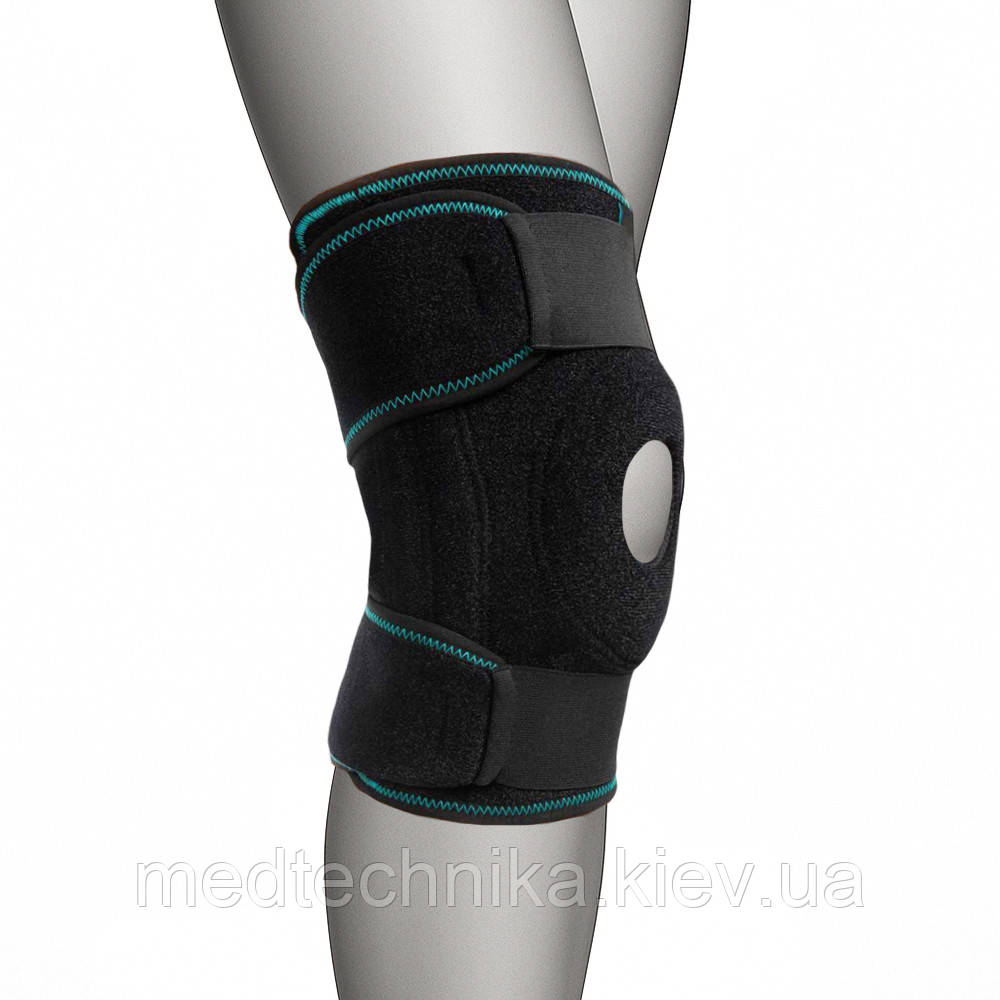 Наколінник роз'ємний із силіконовим кільцем і 4 ребрами жорсткості, Ortenza 603, фото 1