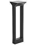 Мінімалістичний сонячний садовий LED світильник MALDEN, чорний колір, фото 3