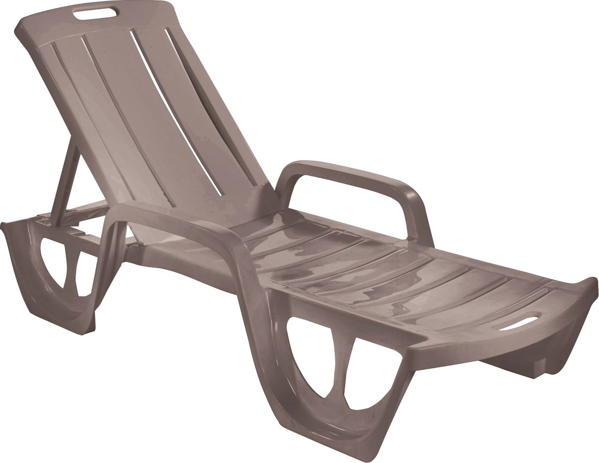 Шезлонг пластиковий Keter Florida, бежевий