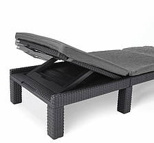 Шезлонг пластиковий Keter Daytona, сірий, фото 2