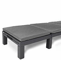 Шезлонг пластиковий Keter Daytona, сірий, фото 3