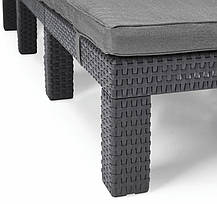 Шезлонг пластиковий Keter Daytona, сірий, фото 4