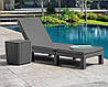 Шезлонг пластиковий Keter Daytona, сірий, фото 7
