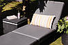 Шезлонг пластиковий Keter Daytona, сірий, фото 9