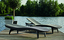 Шезлонг пластиковий Keter Pacific, сірий, фото 4