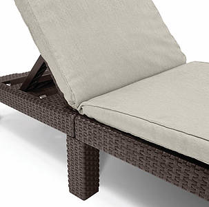 Шезлонг пластиковий Keter Daytona, коричнево-бежевий, фото 2