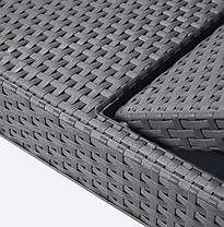 Шезлонг пластиковий Keter Jaipur Sun lounger, сірий, фото 3