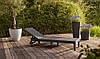 Шезлонг пластиковий Keter Jaipur Sun lounger, сірий, фото 6