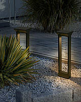 Мінімалістичний сонячний садовий LED світильник MALDEN, чорний колір