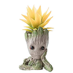 Горщик Грут 15 см для квітів та канцелярії: кашпо Малюк зі Стражів Галактики, декор