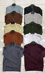 Стильна чоловіча трикотажна кофта-поло