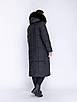 Зимові модні жіночі куртки великого розміру 50-66 чорний, фото 3