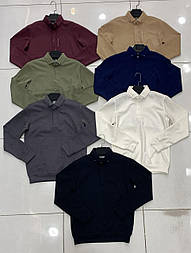 Мікровельветова чоловіча кофта — поло