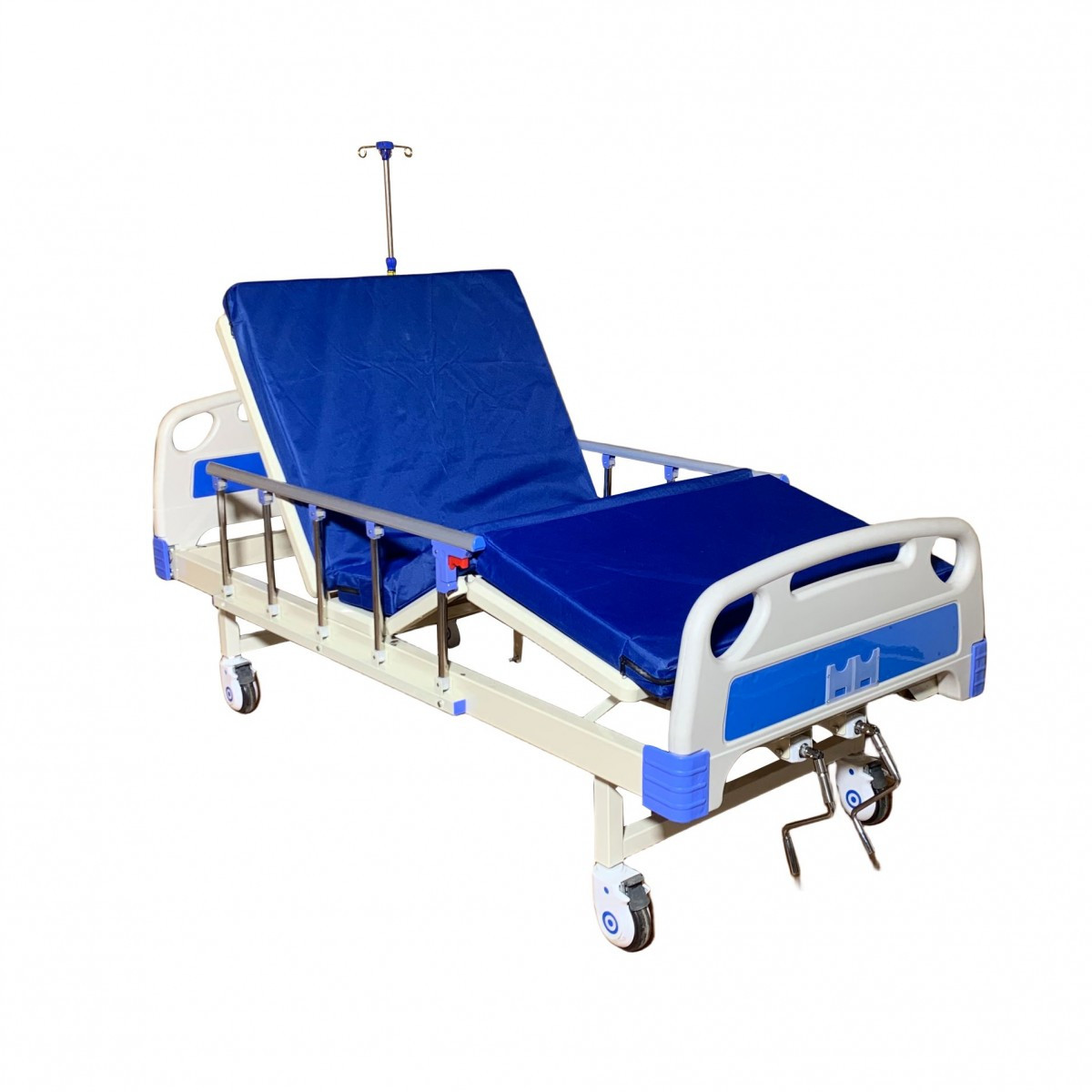 Ліжко лікарняне механічне "БІОМЕД" FB-11B 4-секційне на колесах