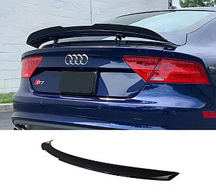 Спойлер Чорний глянець  на Audi A7 4G 2010-2014 року